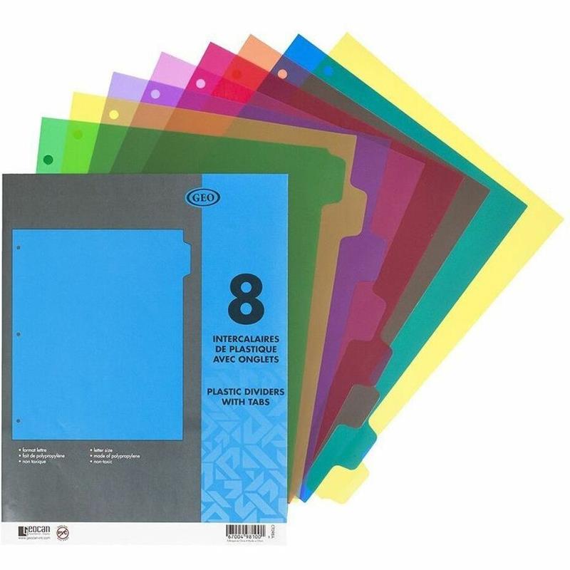 Image Intercalaires de plastique avec onglets