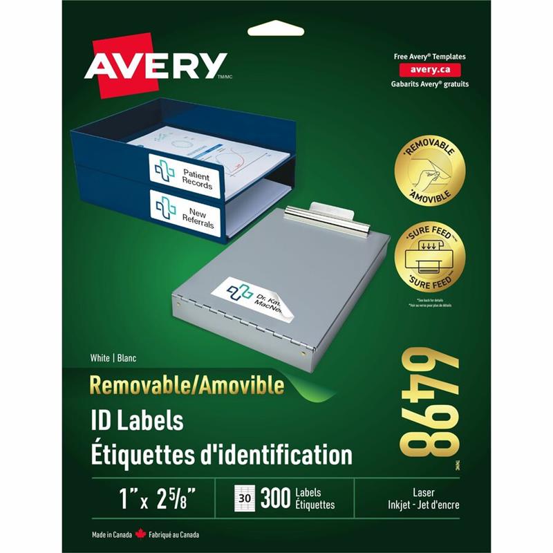Image Étiquettes d'identification amovibles