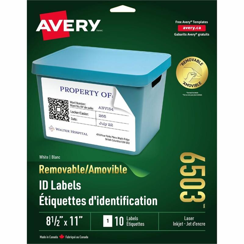 Image Étiquettes d'identification amovibles