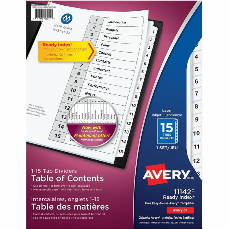 Image Intercalaires Ready Index®
