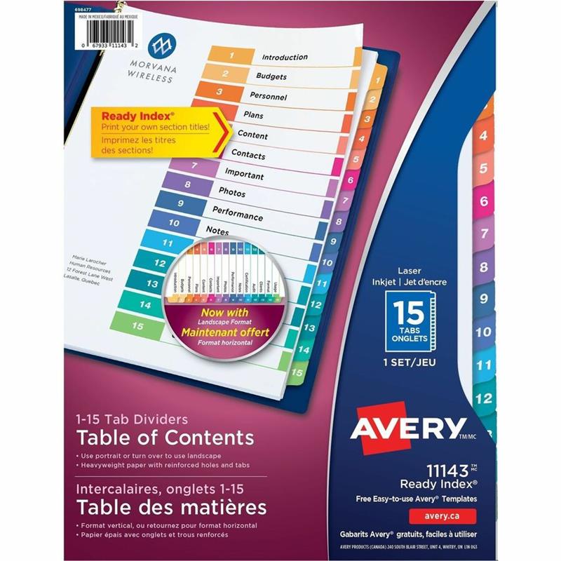 Image Intercalaires Ready Index®