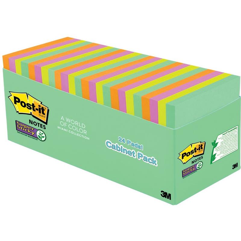 Image Feuillets Post-it® Super Sticky - collection Éclat de lumière