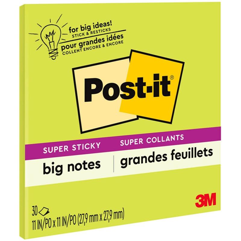 Image Grands feuillets autoadhésifs Post-it®