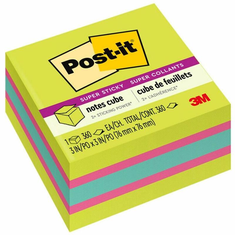 Image Feuillets Post-it® Super Sticky Cubes