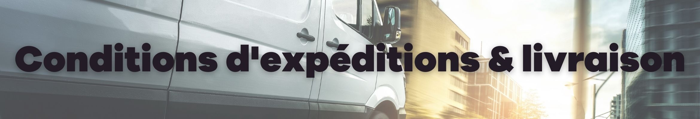Conditions d'expéditions & livraison