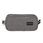 Dual Zippered pencil Case poly gray