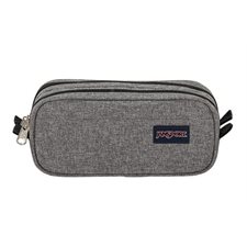 Dual Zippered pencil Case poly gray