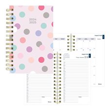 Academic Daily/Monthly 12-month planner (2022-2023) stripes