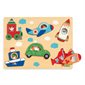 wooden puzzle coucou vroom - 6 pieces