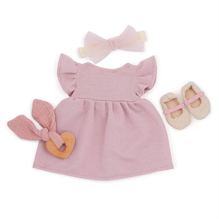 Lullababy robe rose tenue avec chaussures