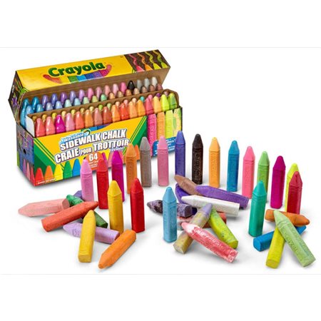 Craies pour trottoir (64) Crayola