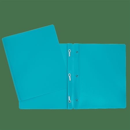 Portfolio plast. avec att. - TURQUOISE