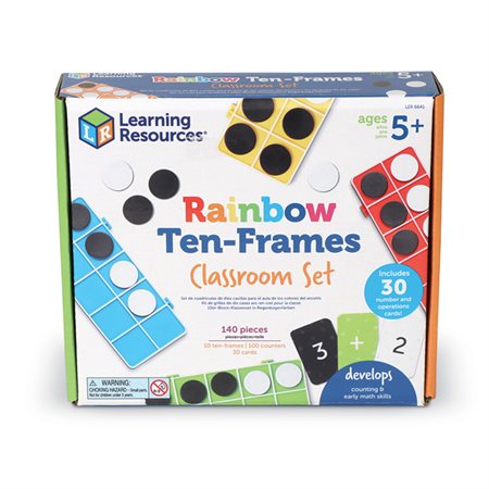 Rainbow ten-frames classroom set