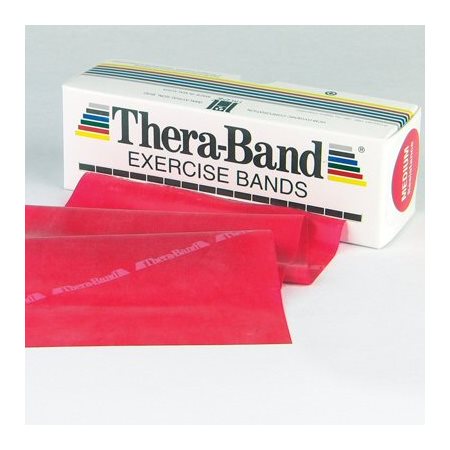 THERA-BAND ROUGE(MOYEN)5.5M AVEC LATEX