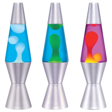 Lampe lava 27 cm -couleurs assorties