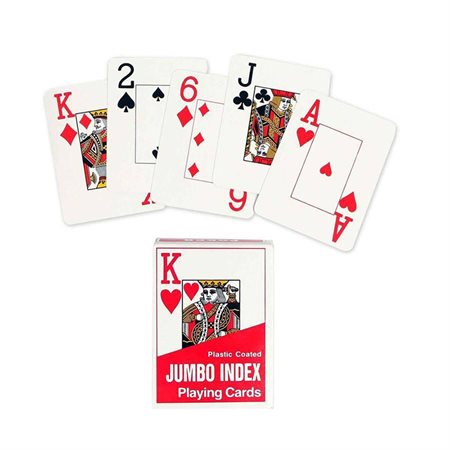 Cartes à jouer -gros chiffres