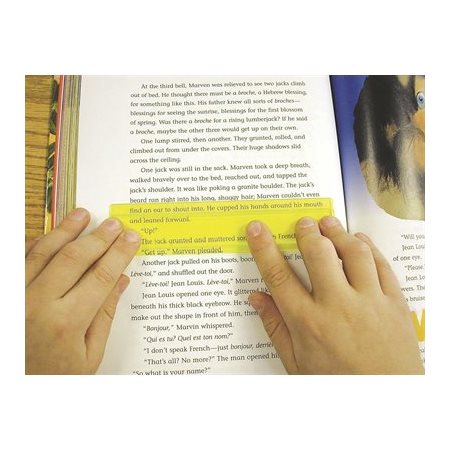 Règle de lecture jaune