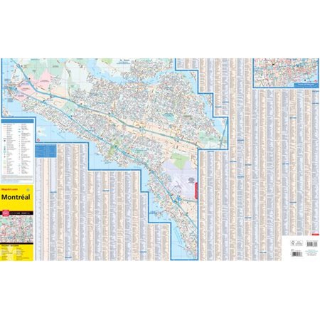 CARTE  VILLE MONTREAL