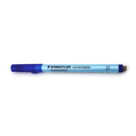 Marqueur effaçable Lumocolor pointe fine bleu Pointe fine bleu